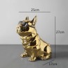 Escultura Caja de Pañuelos Bulldog Gold