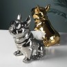 Escultura Caja de Pañuelos Bulldog Gold