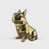 Escultura Caja de Pañuelos Bulldog Gold