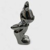 Figura Decorativa Bear Silver/Soporte para copa