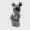 Figura Decorativa Bear Silver/Soporte para copa