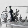 Soporte Para Botella de Vino Bunny Silver 3pcs