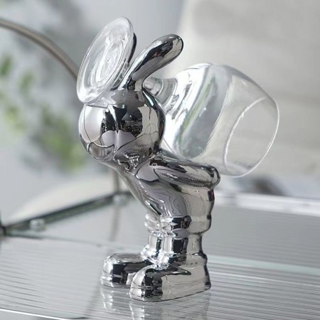 Soporte Para Botella de Vino Bunny Silver 3pcs