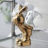 Soporte Para Botella de Vino Bunny Gold  3pcs