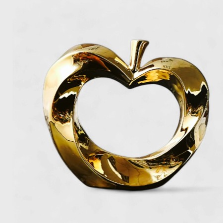 Figura Decorativa Apple Small Gold