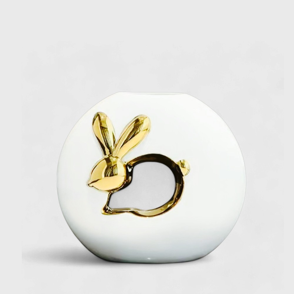 Florero Decorativo Harmony White Gold