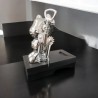 Soporte para Vino con Descorchador Bear Silver