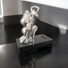 Soporte para Vino con Descorchador Bear Silver