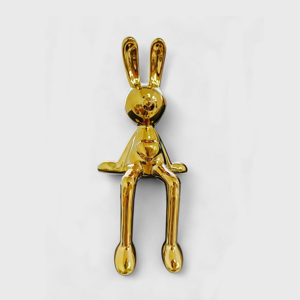 Figura Decorativa Luxe Lapin Big Gold