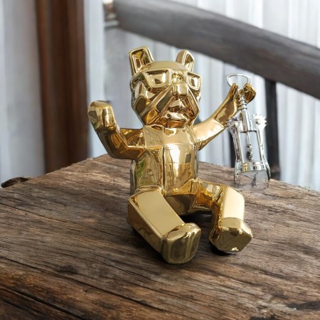 Soporte para Botella de Vino Bulldog Gold