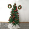 Árbol De Navidad 1,80 Pascua Verde Con Decoración y Luces incorporadas  Base de Armado Fácil