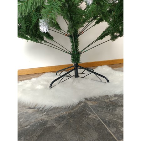 Árbol De Navidad 2,10 Pascua con Toques Blancos y Piñones -Base de Armado Fácil