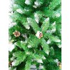 Árbol De Navidad 1,80 Pascua con Toques Blancos y Piñones -Base de Armado Fácil