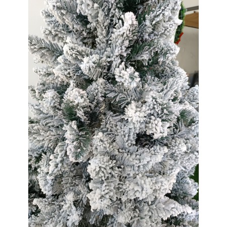 Árbol De Navidad 1,90 Pascua Nevado y Base de Armado Fácil