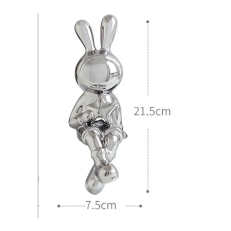 Figura Decorativa Bunny Space Gold