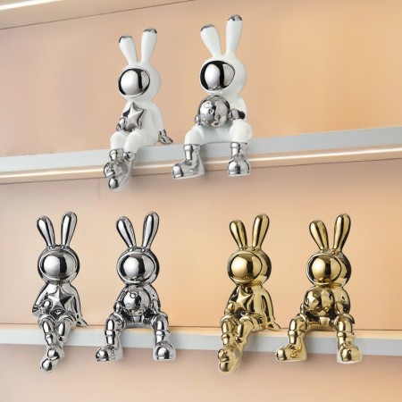 Figura Decorativa Bunny Space Gold