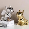 Escultura Caja de Pañuelos Bulldog Silver