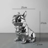 Escultura Caja de Pañuelos Bulldog Silver