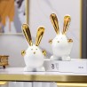 Figura Decorativa Rabbit White Gold