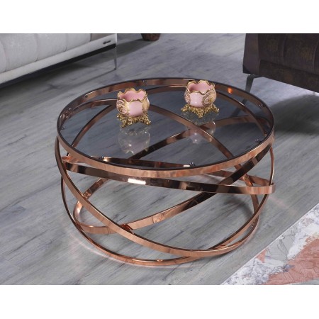 Mesa de Centro Orbit Pink Gold