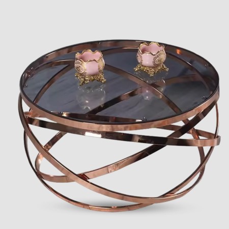 Mesa de Centro Orbit Pink Gold