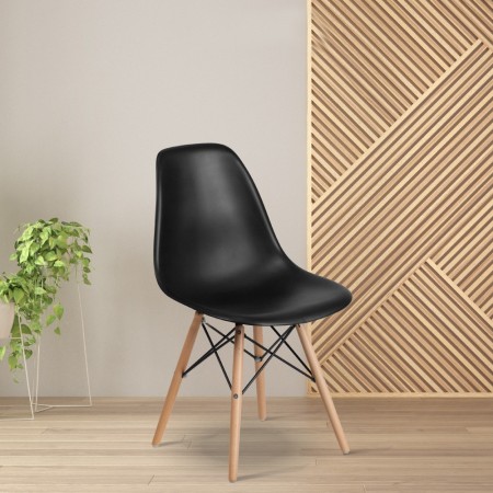 Silla Estilo Moderno Negro