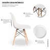 Silla Estilo Moderno Blanca