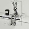 Figura Decorativa Luxe Lapin Big Silver