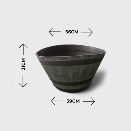 Macetero Barrel Luxe Planter