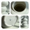 Florero Decorativo Porcelain Cloud White