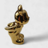 Figura Decorativa Bear Gold/Soporte para copa