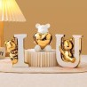 Figuras Decorativas Love  Bears Gold 3pcs