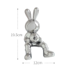 Figura Decorativa Bunny Space Silver